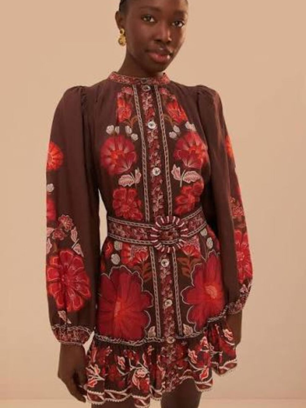 FARM RIO Gigi Tapestry Mini Dress - Picture 1 of 5